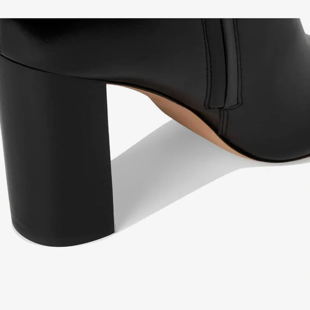 NWT NIB KATE SPADE NEW YORK Colby Tall Block Heeled Boots Black Size 6